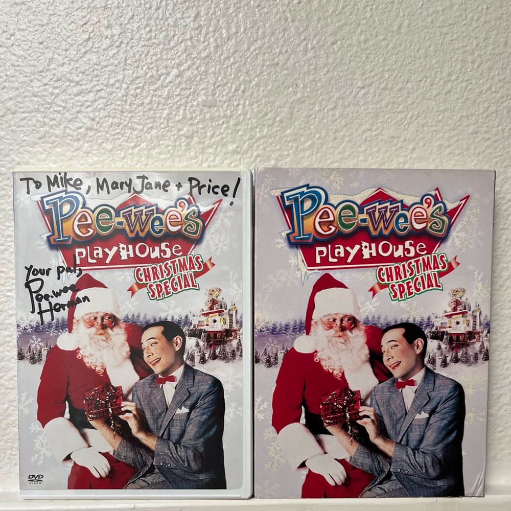 Rare Pee Wee’s Playhouse Christmas Special Signed DVD Peewee